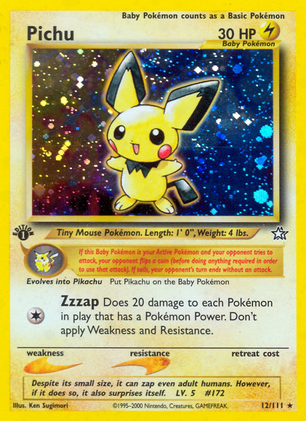 Pichu (12/111) [Neo Genesis 1st Edition] - Card Brawlers | Quebec | Canada | Yu-Gi-Oh!