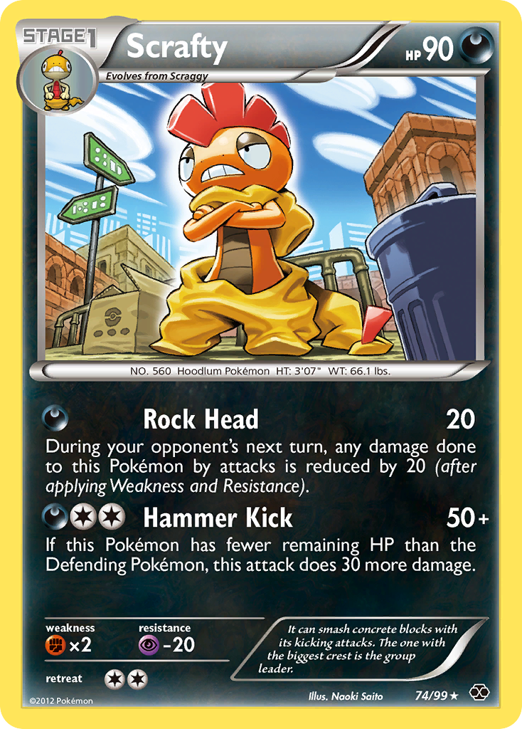 Scrafty (74/99) [Black & White: Next Destinies] - Card Brawlers | Quebec | Canada | Yu-Gi-Oh!
