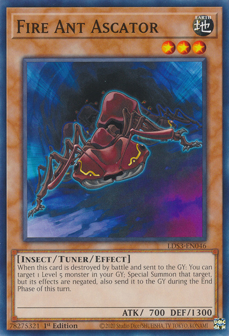 Fire Ant Ascator [LDS3-EN046] Common - Card Brawlers | Quebec | Canada | Yu-Gi-Oh!