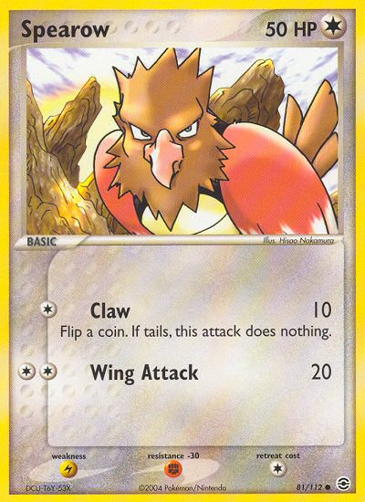 Spearow (81/112) [EX: FireRed & LeafGreen] - Card Brawlers | Quebec | Canada | Yu-Gi-Oh!