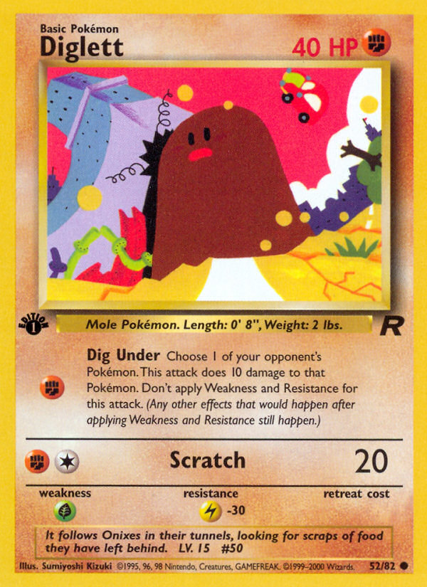 Diglett (52/82) [Team Rocket 1st Edition] - Card Brawlers | Quebec | Canada | Yu-Gi-Oh!