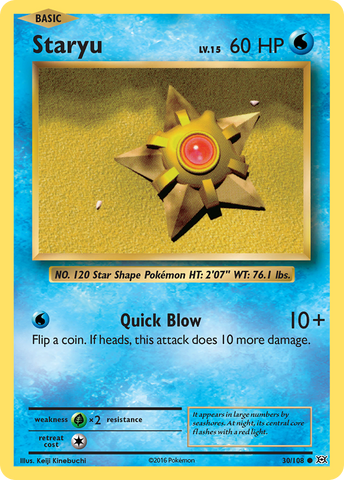 Staryu (30/108) [XY: Evolutions] - Card Brawlers | Quebec | Canada | Yu-Gi-Oh!