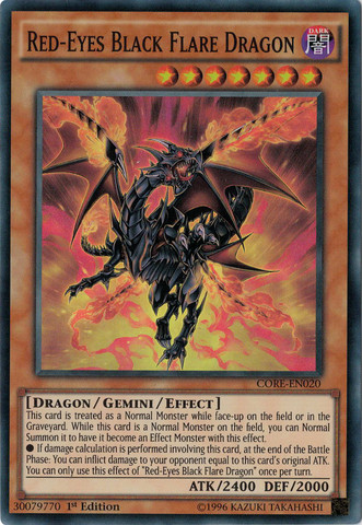 Red-Eyes Black Flare Dragon [CORE-EN020] Super Rare - Card Brawlers | Quebec | Canada | Yu-Gi-Oh!