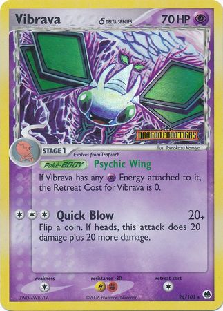 Vibrava (24/101) (Delta Species) (Stamped) [EX: Dragon Frontiers] - Card Brawlers | Quebec | Canada | Yu-Gi-Oh!
