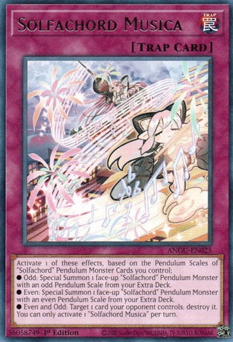 Solfachord Musica (Rare) [ANGU-EN025] Rare - Card Brawlers | Quebec | Canada | Yu-Gi-Oh!