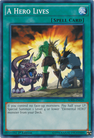 A Hero Lives [SDHS-EN026] Common - Card Brawlers | Quebec | Canada | Yu-Gi-Oh!