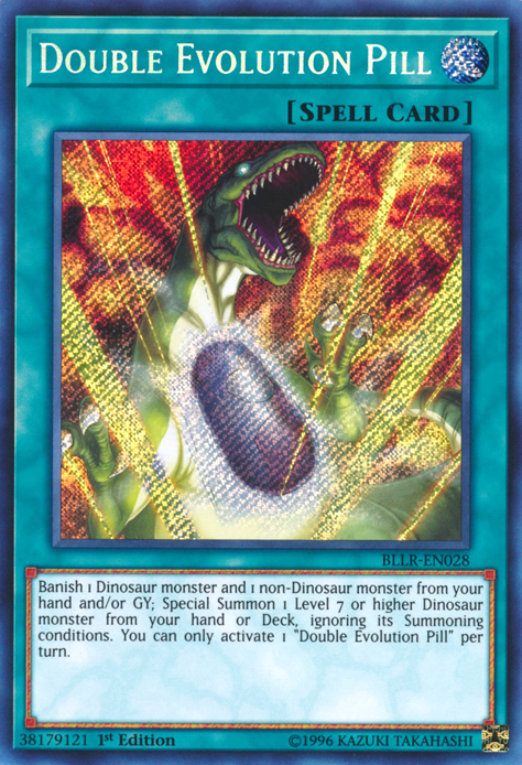 Double Evolution Pill [BLLR-EN028] Secret Rare - Yu-Gi-Oh! - Card Brawlers | Quebec | Canada |