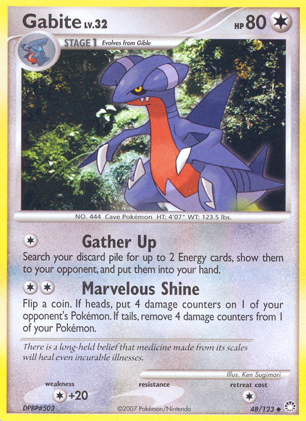 Gabite (48/123) [Diamond & Pearl: Mysterious Treasures] - Card Brawlers | Quebec | Canada | Yu-Gi-Oh!