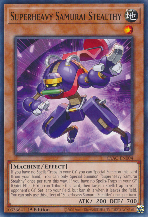 Superheavy Samurai Stealthy [CYAC-EN004] Common - Card Brawlers | Quebec | Canada | Yu-Gi-Oh!