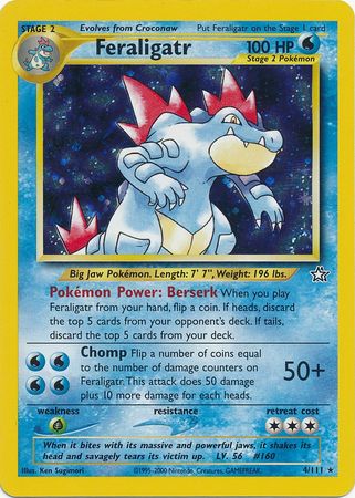 Feraligatr (4/111) [Neo Genesis Unlimited] - Card Brawlers | Quebec | Canada | Yu-Gi-Oh!