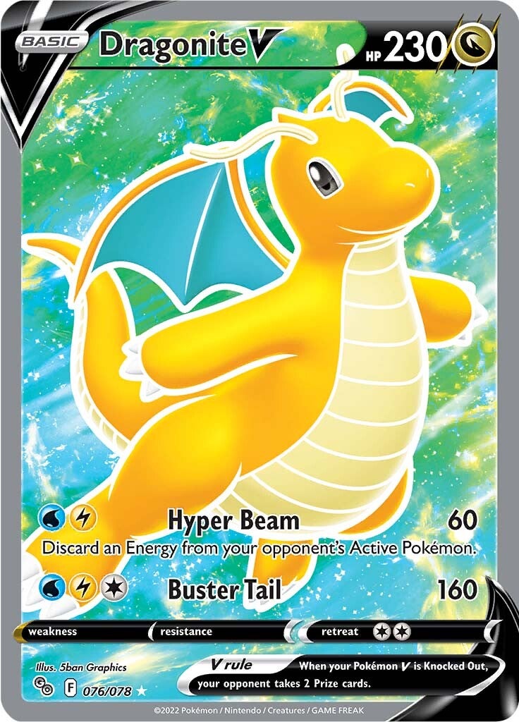 Dragonite V (076/078) [Pokémon GO] - Card Brawlers | Quebec | Canada | Yu-Gi-Oh!