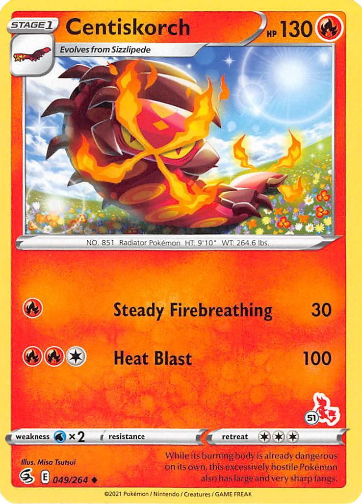 Centiskorch (49/264) (Cinderace Stamp #51) [Battle Academy 2022] - Card Brawlers | Quebec | Canada | Yu-Gi-Oh!