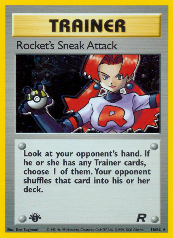 Rocket's Sneak Attack (16/82) [Team Rocket 1st Edition] - Card Brawlers | Quebec | Canada | Yu-Gi-Oh!