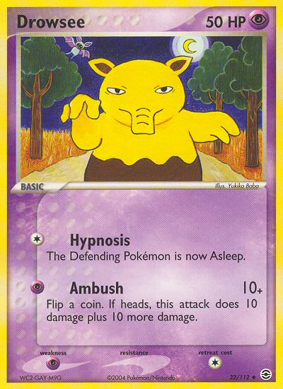 Drowzee (32/112) [EX: FireRed & LeafGreen] - Card Brawlers | Quebec | Canada | Yu-Gi-Oh!
