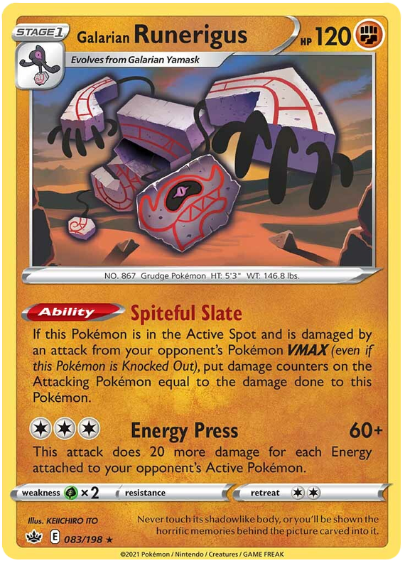 Galarian Runerigus (083/198) [Sword & Shield: Chilling Reign] - Card Brawlers | Quebec | Canada | Yu-Gi-Oh!