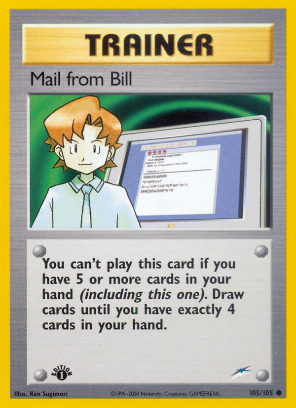 Mail from Bill (105/105) [Neo Destiny 1st Edition] - Card Brawlers | Quebec | Canada | Yu-Gi-Oh!