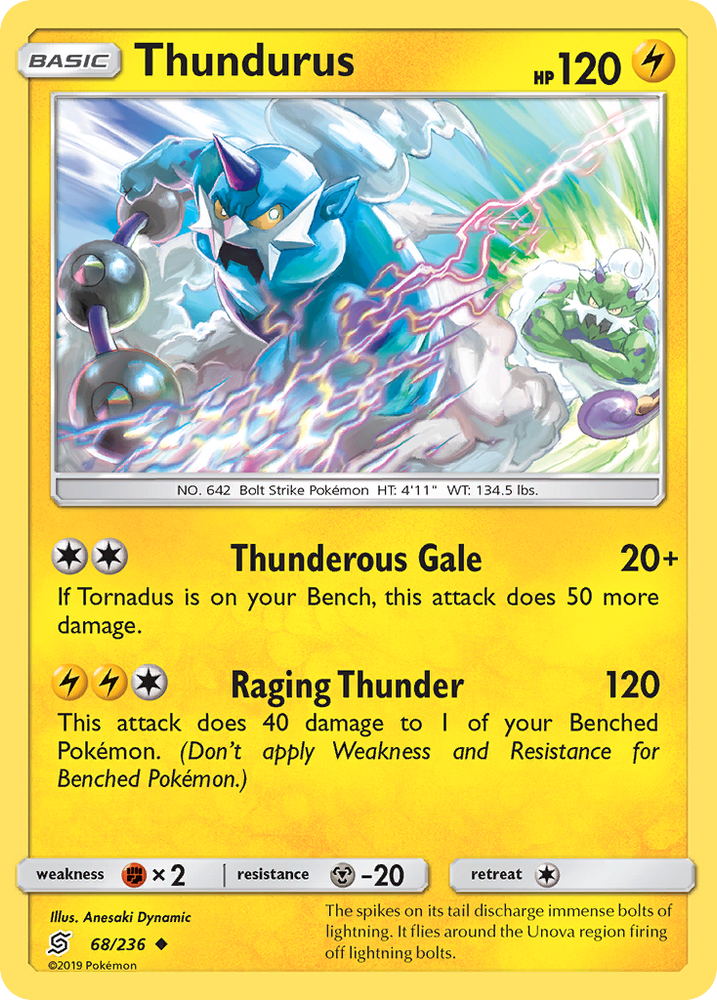 Thundurus (68/236) [Sun & Moon: Unified Minds] - Card Brawlers | Quebec | Canada | Yu-Gi-Oh!