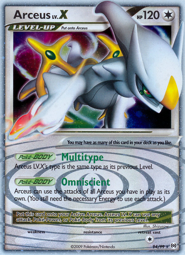 Arceus LV.X (94/99) [Platinum: Arceus] - Card Brawlers | Quebec | Canada | Yu-Gi-Oh!