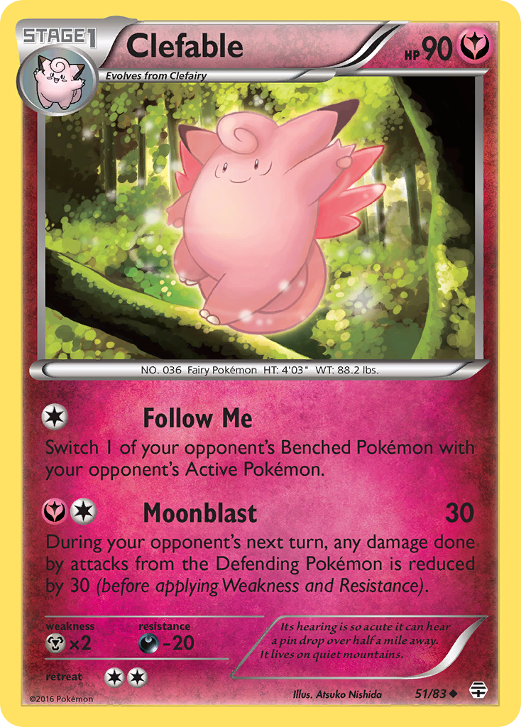Clefable (51/83) [XY: Generations] - Card Brawlers | Quebec | Canada | Yu-Gi-Oh!