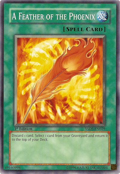 A Feather of the Phoenix [YSDS-EN029] Common - Card Brawlers | Quebec | Canada | Yu-Gi-Oh!