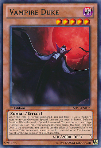Vampire Duke [SHSP-EN082] Rare - Card Brawlers | Quebec | Canada | Yu-Gi-Oh!