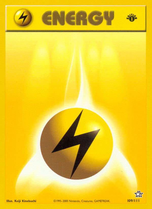 Lightning Energy (109/111) [Neo Genesis 1st Edition] - Card Brawlers | Quebec | Canada | Yu-Gi-Oh!