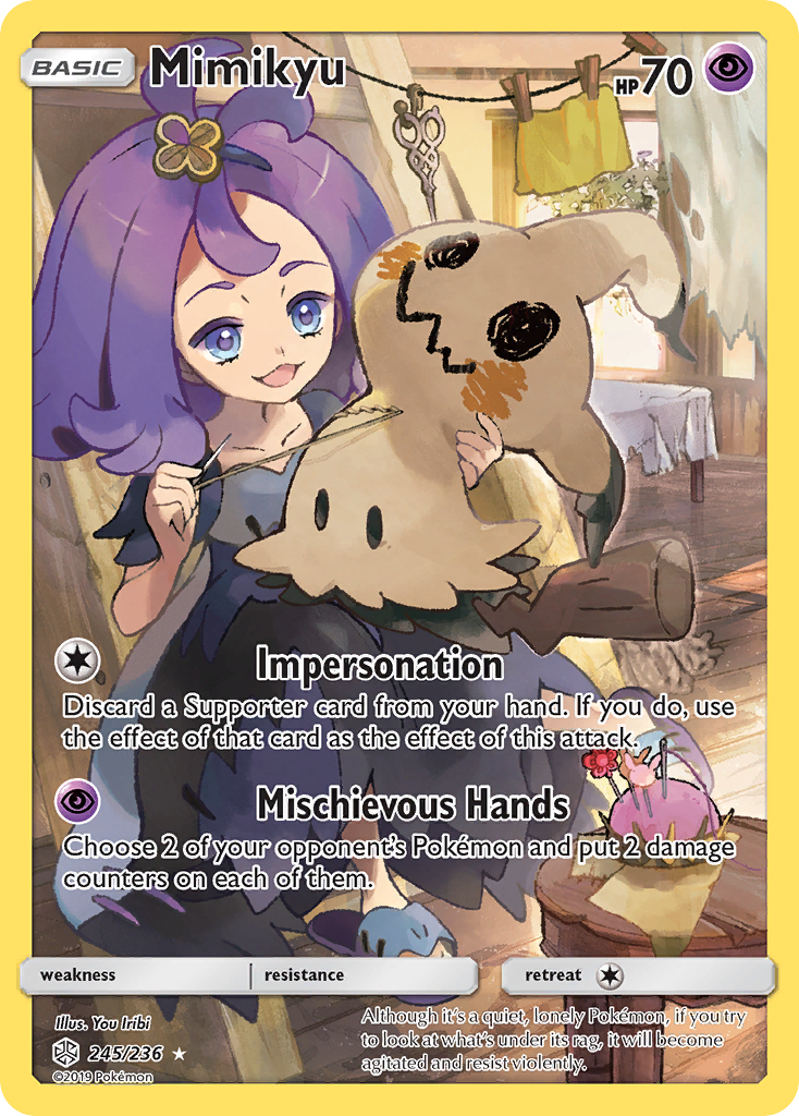 Mimikyu (245/236) [Sun & Moon: Cosmic Eclipse] - Card Brawlers | Quebec | Canada | Yu-Gi-Oh!