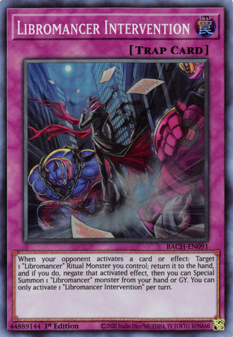 Libromancer Intervention [BACH-EN091] Super Rare - Card Brawlers | Quebec | Canada | Yu-Gi-Oh!