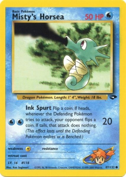 Misty's Horsea (87/132) [Gym Challenge Unlimited] - Card Brawlers | Quebec | Canada | Yu-Gi-Oh!