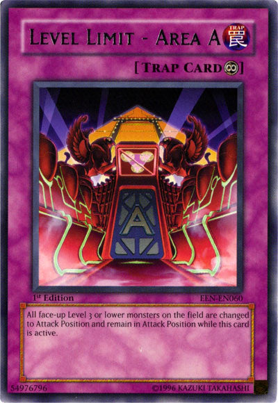 Level Limit - Area A [EEN-EN060] Rare - Card Brawlers | Quebec | Canada | Yu-Gi-Oh!