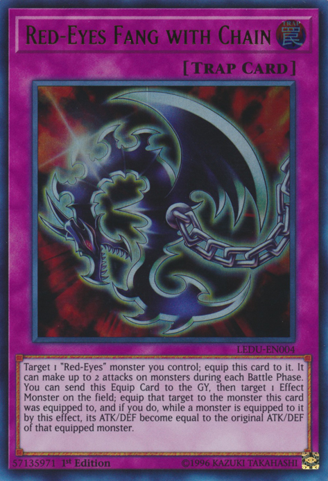 Red-Eyes Fang with Chain [LEDU-EN004] Ultra Rare - Yu-Gi-Oh! - Card Brawlers | Quebec | Canada |