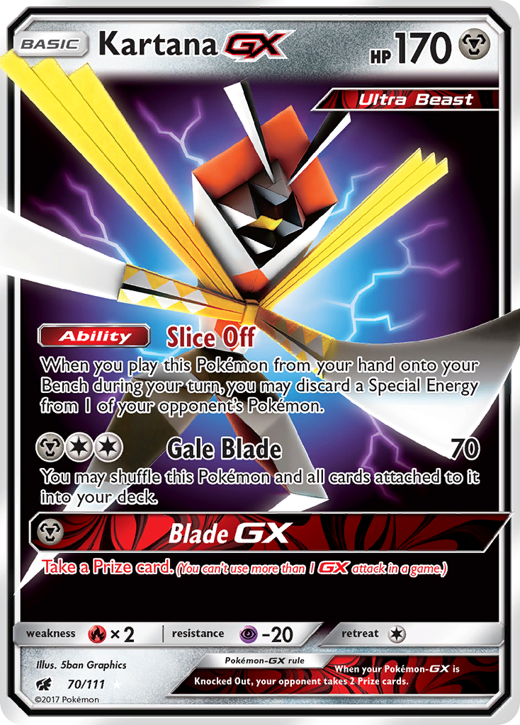 Kartana GX (70/111) [Sun & Moon: Crimson Invasion] - Card Brawlers | Quebec | Canada | Yu-Gi-Oh!