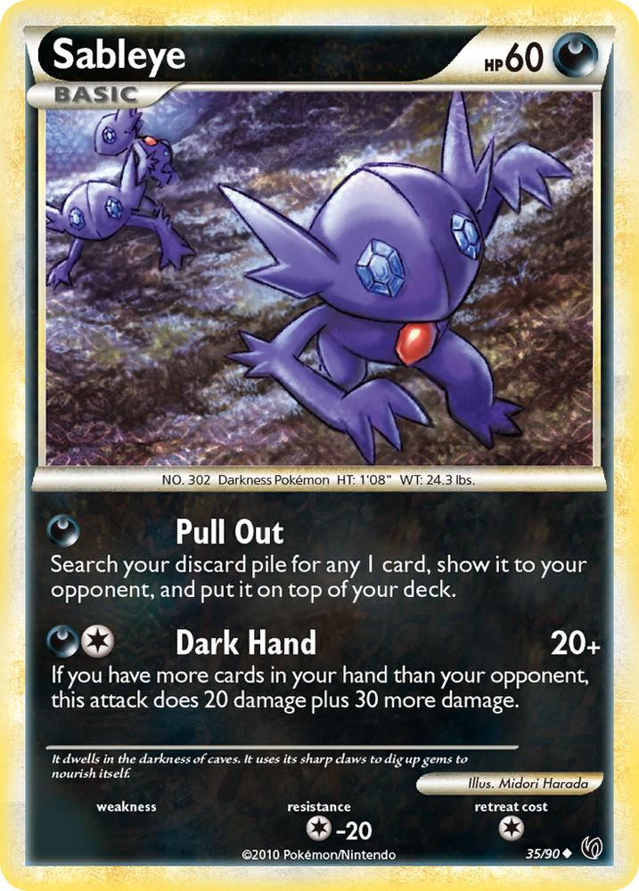 Sableye (35/90) [HeartGold & SoulSilver: Undaunted] - Card Brawlers | Quebec | Canada | Yu-Gi-Oh!