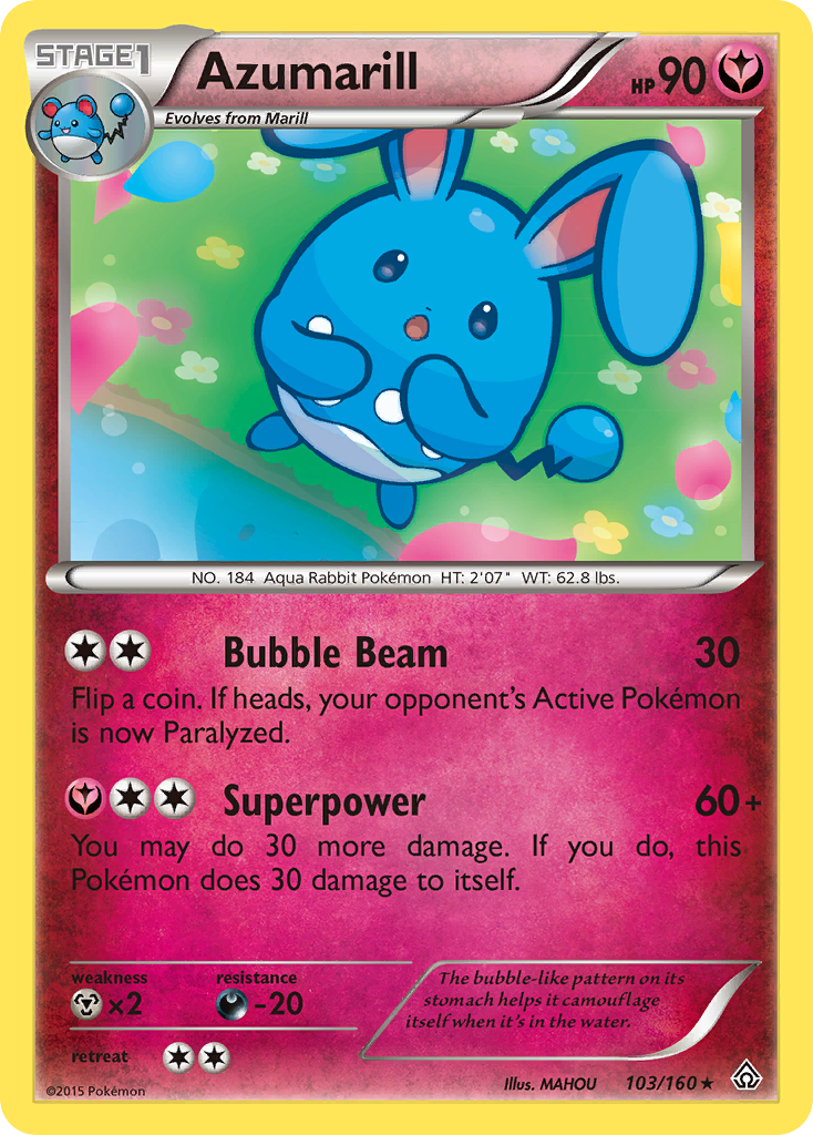 Azumarill (103/160) [XY: Primal Clash] - Card Brawlers | Quebec | Canada | Yu-Gi-Oh!