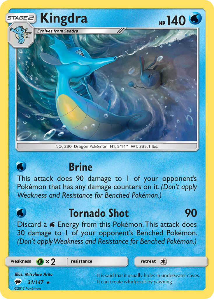 Kingdra (31/147) [Sun & Moon: Burning Shadows] - Card Brawlers | Quebec | Canada | Yu-Gi-Oh!
