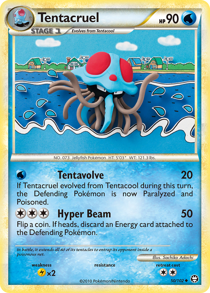 Tentacruel (50/102) [HeartGold & SoulSilver: Triumphant] - Card Brawlers | Quebec | Canada | Yu-Gi-Oh!