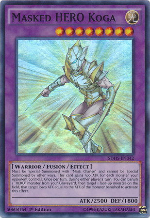 Masked Hero Koga [SDHS-EN042] Super Rare - Yu-Gi-Oh! - Card Brawlers | Quebec | Canada |