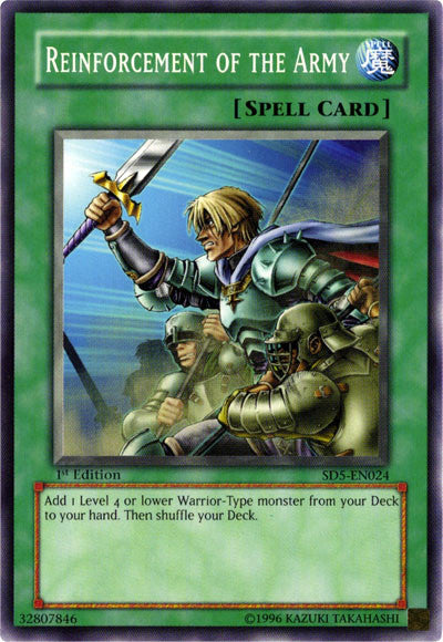 Reinforcement of the Army [SD5-EN024] Common - Card Brawlers | Quebec | Canada | Yu-Gi-Oh!