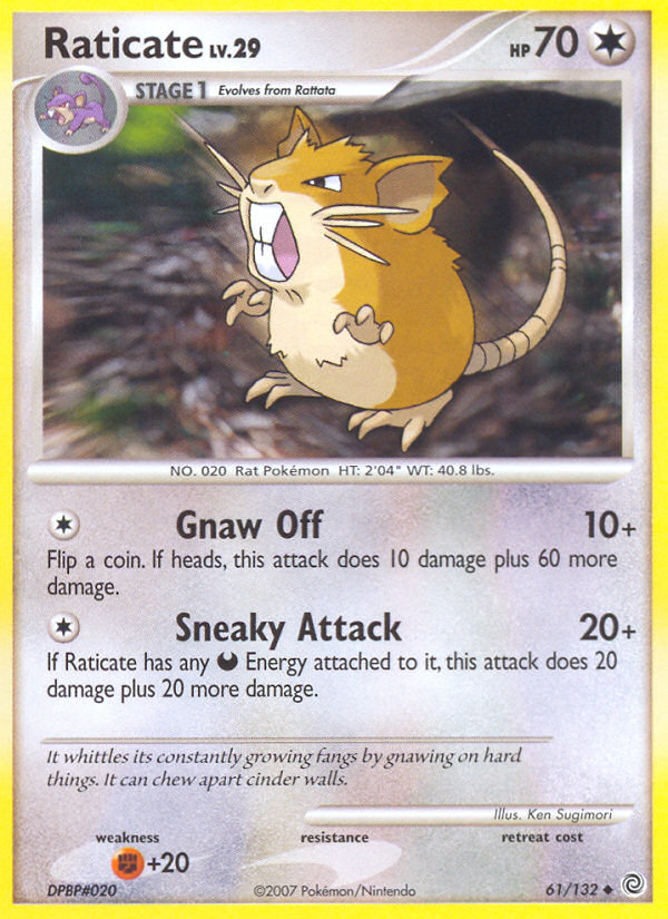Raticate (61/132) [Diamond & Pearl: Secret Wonders] - Card Brawlers | Quebec | Canada | Yu-Gi-Oh!