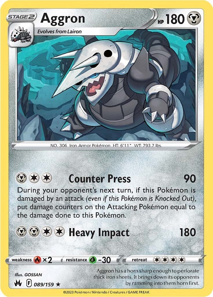 Aggron (089/159) [Sword & Shield: Crown Zenith] - Card Brawlers | Quebec | Canada | Yu-Gi-Oh!