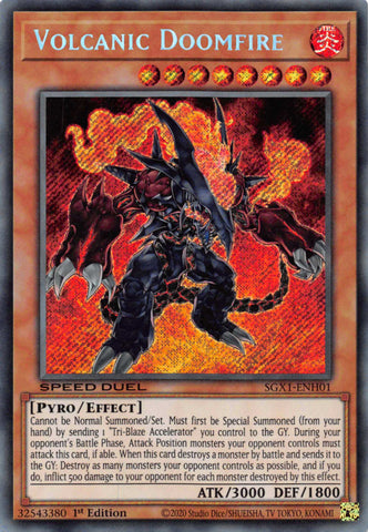 Volcanic Doomfire [SGX1-ENH01] Secret Rare - Card Brawlers | Quebec | Canada | Yu-Gi-Oh!