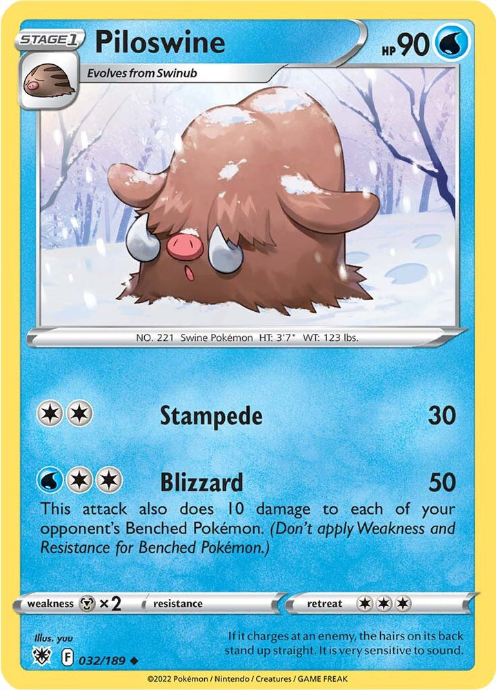 Piloswine (032/189) [Sword & Shield: Astral Radiance] - Card Brawlers | Quebec | Canada | Yu-Gi-Oh!