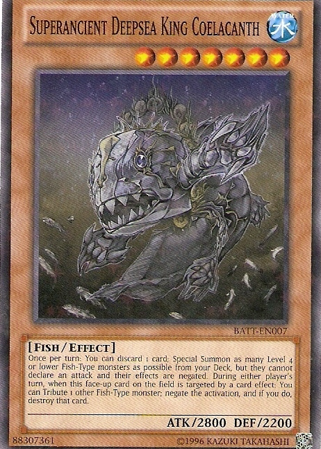 Superancient Deepsea King Coelacanth [BATT-EN007] Starfoil Rare - Yu-Gi-Oh! - Card Brawlers | Quebec | Canada |