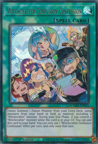 Witchcrafter Confusion Confession [MAMA-EN021] Ultra Rare - Card Brawlers | Quebec | Canada | Yu-Gi-Oh!