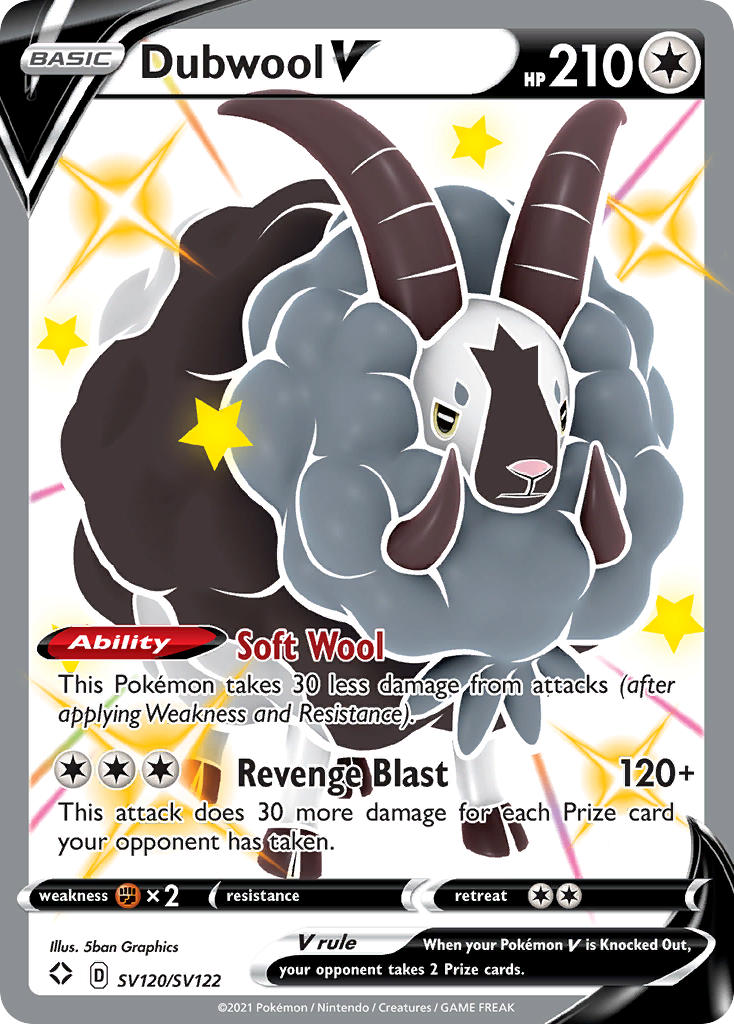 Dubwool V (SV120/SV122) [Sword & Shield: Shining Fates] - Card Brawlers | Quebec | Canada | Yu-Gi-Oh!