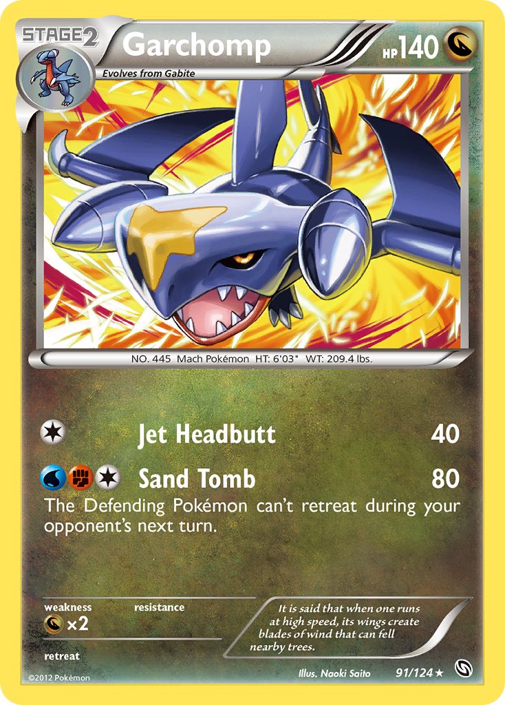 Garchomp (91/124) (Cosmos Holo) (Blister Exclusive) [Black & White: Dragons Exalted] - Card Brawlers | Quebec | Canada | Yu-Gi-Oh!