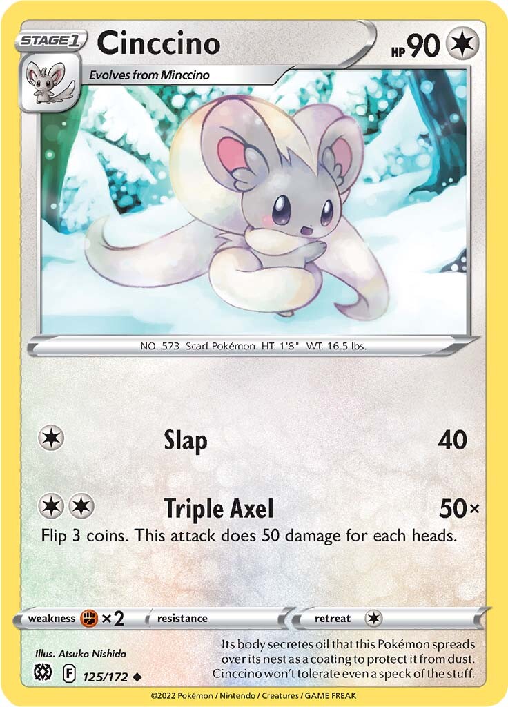 Cinccino (125/172) [Sword & Shield: Brilliant Stars] - Card Brawlers | Quebec | Canada | Yu-Gi-Oh!