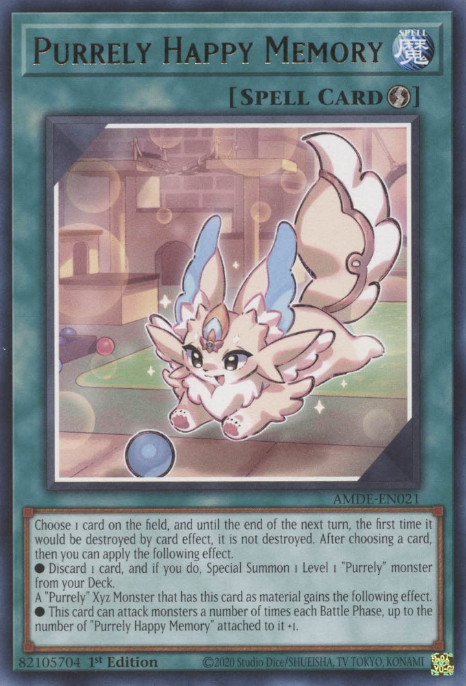 Purrely Happy Memory [AMDE-EN021] Rare - Card Brawlers | Quebec | Canada | Yu-Gi-Oh!