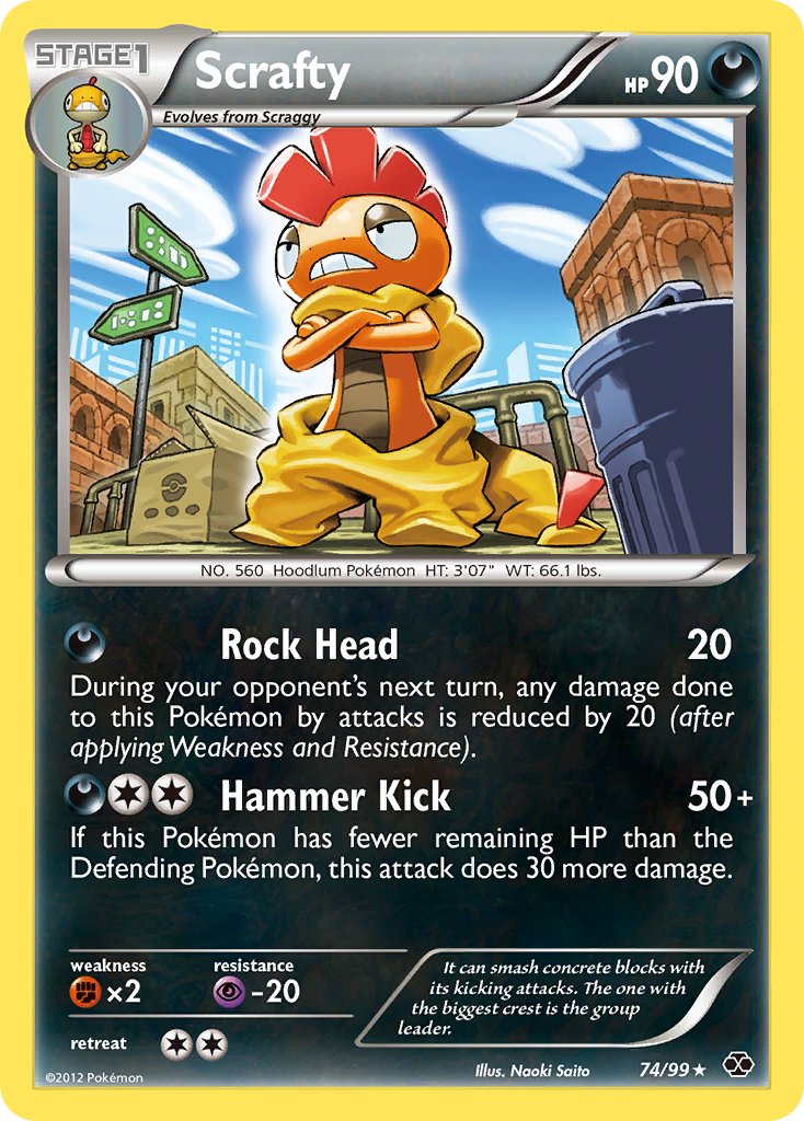 Scrafty (74/99) (Theme Deck Exclusive) [Black & White: Next Destinies] - Card Brawlers | Quebec | Canada | Yu-Gi-Oh!