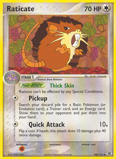 Raticate (48/112) [EX: FireRed & LeafGreen] - Card Brawlers | Quebec | Canada | Yu-Gi-Oh!